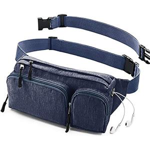 Fanny Pack For Women & Men Waist Bag - Hiking Travel Camp Running - Headphone Hole, Money Belt