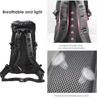 75L Hiking Backpack with Rain Cover Waterproof Camping Backpack Shoes Warehouse for Men Women