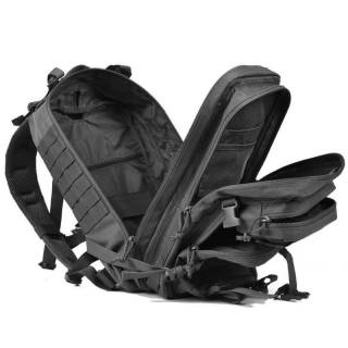 Waterproof backpack large capacity backpack outdoor mountaineering bag three-level bag attack bag travel 3p tactical backpack black