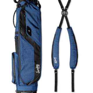 Golf Stand Bag, Golf Cart Bags with 8-Way Divider, Rain Hood & Double Shoulder Straps, Lightweight Portable Club Bag