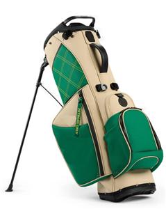 Golf Stand Bag, Golf Club Bag w/6 Large Way Top Dividers & 7 Pockets, Lightweight Golf Carry Bag w/Ergonomic Dual Straps & 2 Aluminium Pole