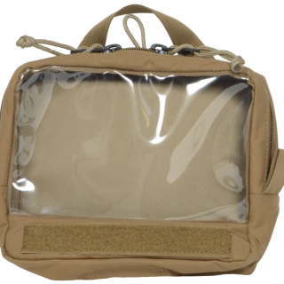 Quick access pockets with clear vinyl windows ideal for storing medical supplies or other small items