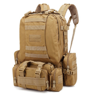 50L Sport Outdoor Camouflage Kombinationstasche Militär Fan Wandern Bergsteigen Tasche Schulter Taktischer Rucksack