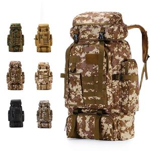 Large Capacity Camouflage 80L Backpack Hiking Large Capacity Waterproof Mountaineering Bag Leisure Multifunctional Backpack