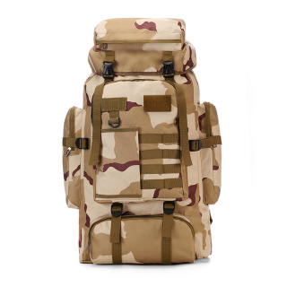 Large Capacity Camouflage 80L Backpack Hiking Large Capacity Waterproof Mountaineering Bag Leisure Multifunctional Backpack