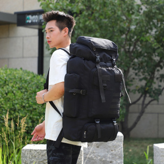 Large Capacity Camouflage 80L Backpack Hiking Large Capacity Waterproof Mountaineering Bag Leisure Multifunctional Backpack