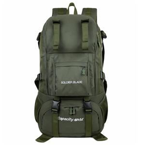 Outdoor mountaineering backpack, hiking, cycling, training, camping backpack, 45L large capacity, splash-proof Water travel bag