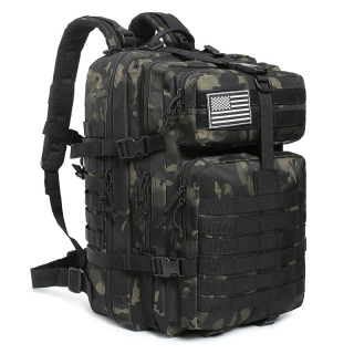 Outdoor sports tactical mesh bag 600D waterproof and wear-resistant large capacity sports backpack