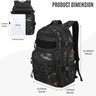 Outdoor camouflage tactical backpack large capacity waterproof field combat training assault bag