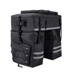 Three-in-one bicycle pannier bag, mountain bike pannier bag, large capacity, long-distance travel, waterproof rack bag