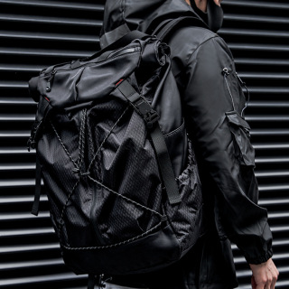 Backpack men's trendy backpack travel large capacity mountaineering bag college student schoolbag computer men's bag