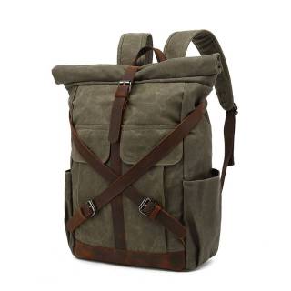 Casual waterproof waxed canvas men's bag