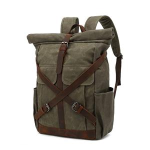 Casual waterproof waxed canvas men's bag