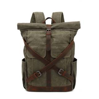 Casual waterproof waxed canvas men's bag