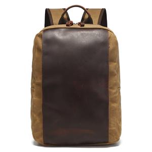 Backpack men and women backpack outdoor sports travel bag waxed canvas waterproof travel computer bag