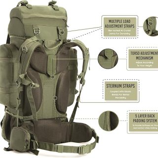Camping Hiking Backpack,Molle military Tactical rucksack backpack,Waterproof Lightweight Hiking Backpack