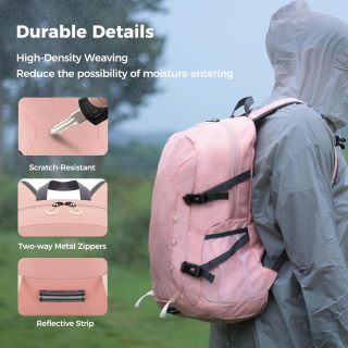 Hiking Backpack,40L Travel Backpacks for Men Women,Water Resistant Ultra Lightweight Foldable Packable Camping Daypack