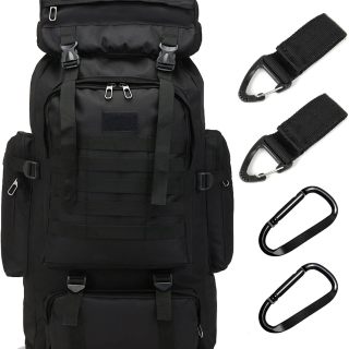 70L Hiking Backpack for Men, Waterproof Lightweight Camping Backpack, Military Rucksack with Molle, 3-Day Assault Pack for Travel, Climbing,