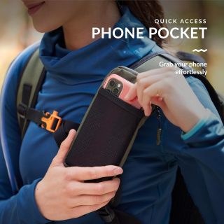 Hydration Backpack - Sherpa 22L Hiking Backpack with Water Bladder - Water Backpack for Hiking with Waterproof Zippers, Phone & Pole Holders