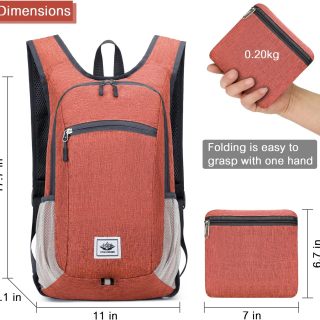 15L Lightweight Hiking Backpack Foldable Small Travel Backpack Packable Camping Backpack for Women Men