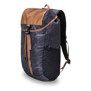 Daypack, Lightweight Hiking Backpack and Hydration Pack for Camping, Travel, Biking, and the Outdoors, 16 Liter (Black Topo)