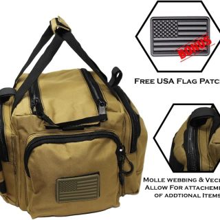 Tactical Range Bag – Medium Size Range Bag for Shooting – Gun Case for Handguns, Ammo Bag,