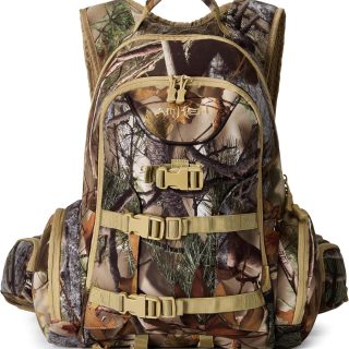 31L Hunting Backpack | Bow Rifle Holder, Water Resistant Silent and Anti Glare Fabric, YKK zippers, Adjustable Straps