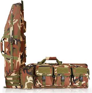 Soft Gun Bag Tactical Backpack with Removable Dividers for Hunting Shooting Range, MOLLE System Multiple Magazine Pouches & Accessory Bags