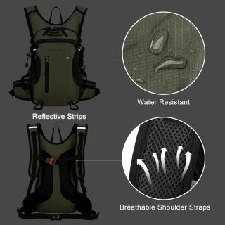 15L Small Hiking Daypack Men Women with Phone Pocket, Breathable Travel Hiking Backpack