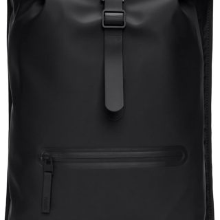 Rolltop Rucksack -Backpack - Waterproof Backpack for Women and Men - Rucksack for Travel and Work (Black)