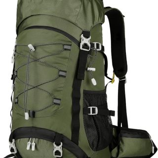60л походный рюкзак для мужчин водонепроницаемый, большой кемпинговый рюкзак легкий с дождевиком