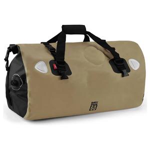 防水ダッフルバッグ - 大容量収納スペースを備えたバイク用ドライバッグテールバッグ、外側のメッシュジッパーポケットを備えた防水ラゲッジダッフルバッグ