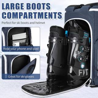 Сумка для лыжных ботинок, рюкзак, водонепроницаемый, с несколькими отделениями для снаряжения