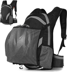 Mochila para ciclismo: mochila ligera resistente al agua para ciclismo y desplazamientos diarios en bicicleta con soporte de malla para casco.