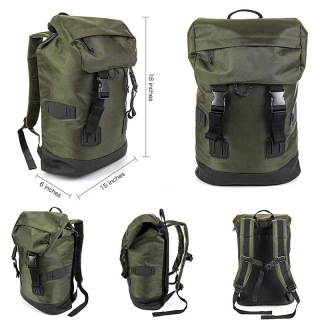 حقيبة تسلق الجبال ذات الخيط المزدوج المقاومة للتآكل بسعة كبيرة للمشي لمسافات طويلة والتخييم في الهواء الطلق متعددة الوظائف برباط