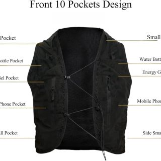 حقيبة ظهر للترطيب في الهواء الطلق، حقيبة جري خفيفة الوزن للرجال والنساء