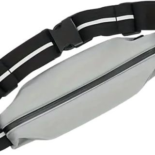 Cinturón para correr SILM con bolsillo elástico, resistente al agua y reflectante para mujeres y hombres: bolsa esencial para correr.