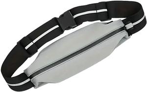 Cinturón para correr SILM con bolsillo elástico, resistente al agua y reflectante para mujeres y hombres: bolsa esencial para correr.