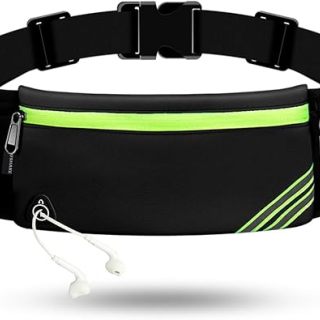 Cinturón para correr con funda antirrebote para iPhone, ideal para correr, caminar, andar en bicicleta y entrenar en el gimnasio.