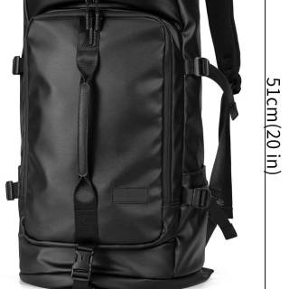 Gym Duffle Bag with Shoe Compartment,4 ways Travel Backpack for Women and Men, Multi-Functional Weekender Backpack