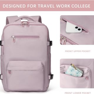 Travel Laptops Backpack for Women Men, Casual Work Bag 17inch Backpack Airline Approved Backpack for Hiking Business