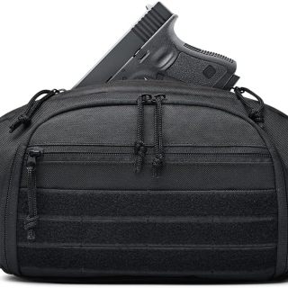 Tactical Fanny Pack for Men Women,Multifunctional Crossbody Bag with Elastic Band Holder