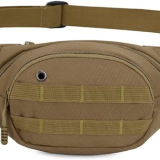 OUTDOORS Tactical Waist Bag, 900D Nylon Oxford Water-Resistant Outdoor EDC Fanny Pack Utility Waist Pouch Outdoor Bumbag