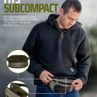 Mens Fanny Pack | CCW Fanny Pack for Men, Subcompact Compatible, Edc Bag for Men with Extra Belt - Discreet, Weather Resistant Ccw Waist Pack
