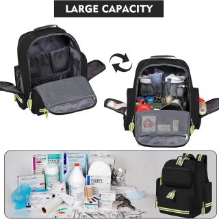 First Aid Backpack Emergency Medical Backpacks Empty Waterproof Survival Bags Trauma Bag for Nurses