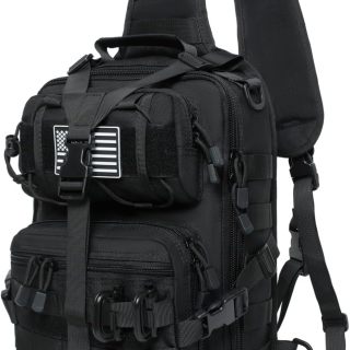 Tactical Sling Bag Backpack Military Rover Shoulder Sling Pack EDC Molle Range Bag Crossbody Chest Pack