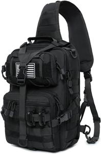 Tactical Sling Bag Backpack Military Rover Shoulder Sling Pack EDC Molle Range Bag Crossbody Chest Pack