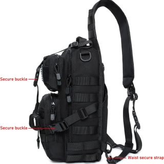 Tactical Sling Bag Backpack Military Rover Shoulder Sling Pack EDC Molle Range Bag Crossbody Chest Pack