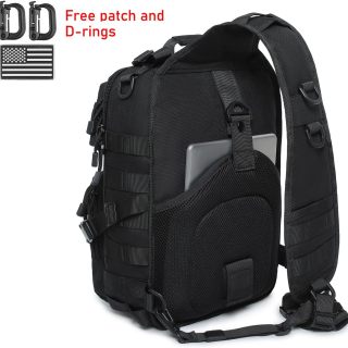 Tactical Sling Bag Backpack Military Rover Shoulder Sling Pack EDC Molle Range Bag Crossbody Chest Pack