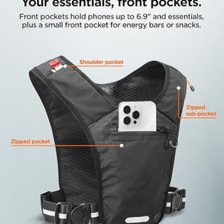 Dynamic Shield Unisex Running Vest Lightweight Reflective Run Vest